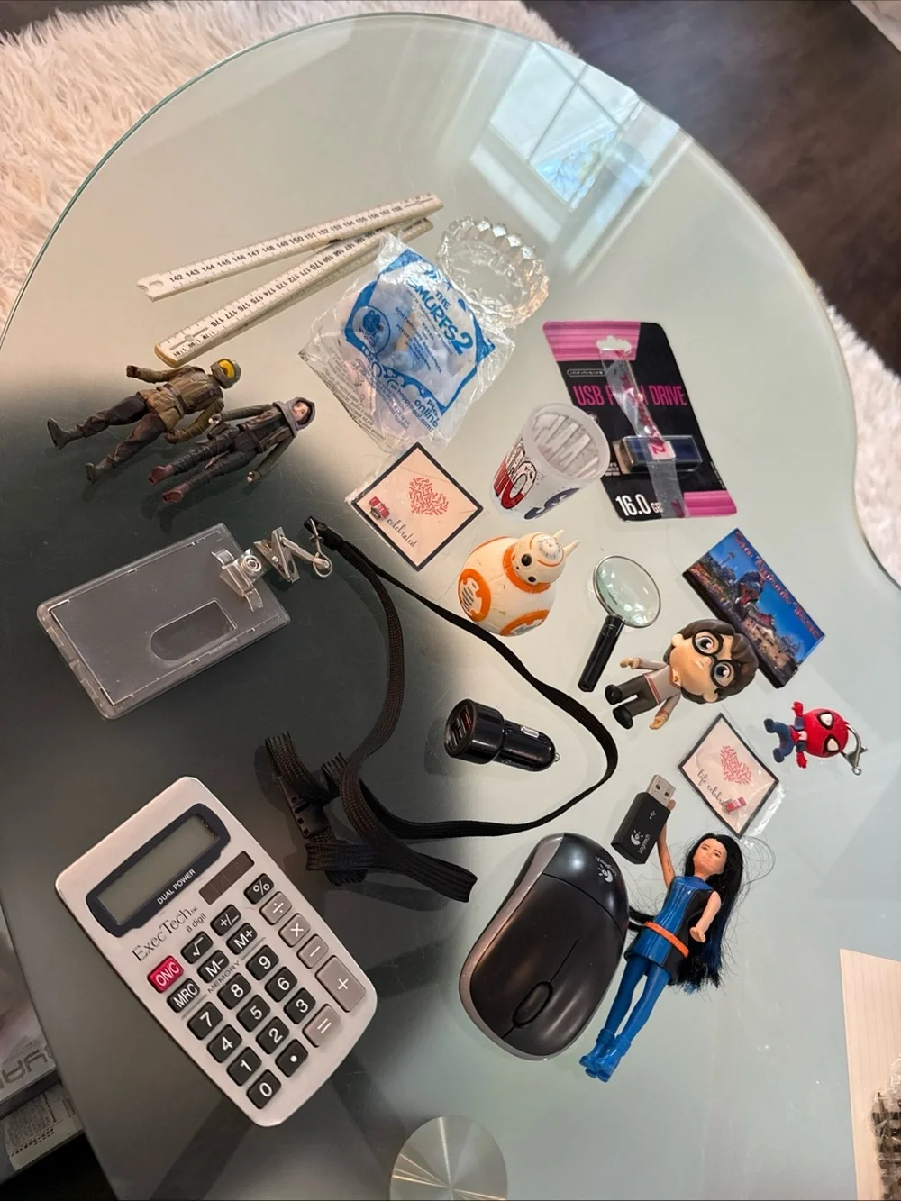 action figures, Keychain, Electronics Lot